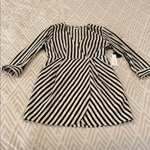 Amuse Society striped wrap dress